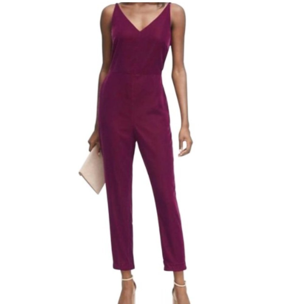 Banana Republic Velour Jumpsuit